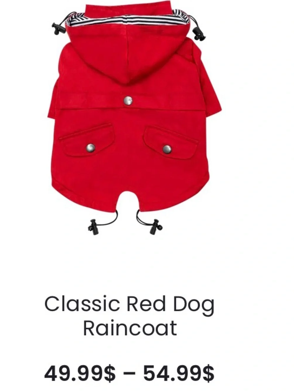 New Ellie Dog Raincoat - preppy, waterproof.